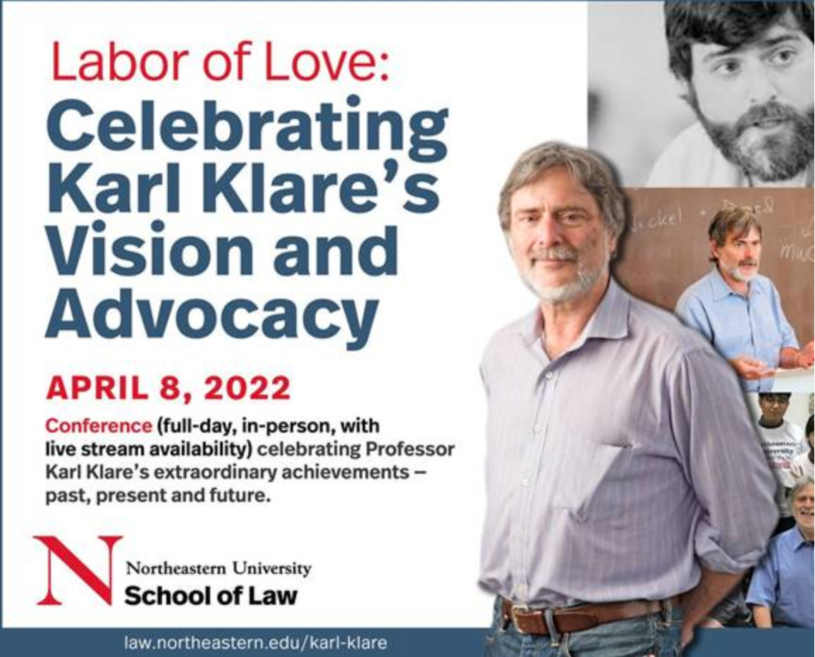 Labor of Love Celebrating Karl Klares Vision and Advocacy