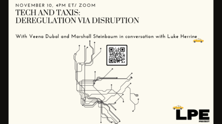 Tech and Taxis: Deregulation via Disruption