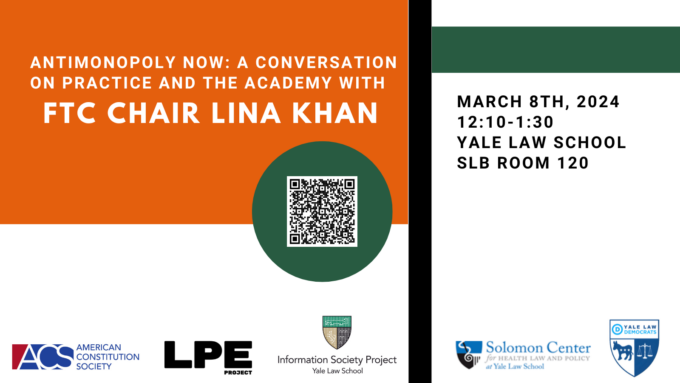Antimonopoly Now: A Conversation on Practice and the Academy with FTC Chair Lina Khan