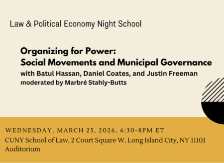 Organizing for Power: Social Movements & Municipal Governance